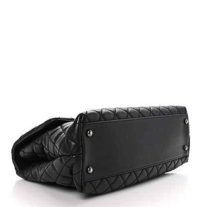Chanel Caviar Quilted Medium Coco Handle Flap Black 4 of 9