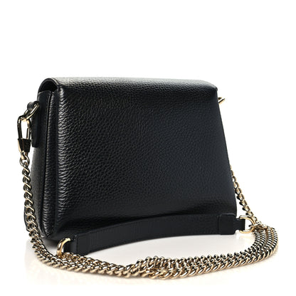 Gucci Dollar Calfskin Interlocking G Crossbody Bag Black 3 of 10