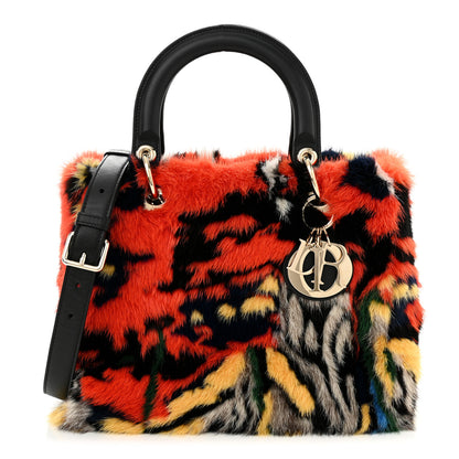 Christian Dior X NAMSA LEUBA Mink Fur Medium Lady Dior Art Multicolor 1 of 9