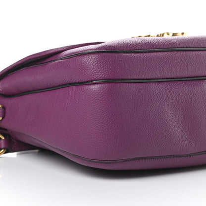 Marc Jacobs Calfskin Interlock Courier Messenger Purple 9 of 14