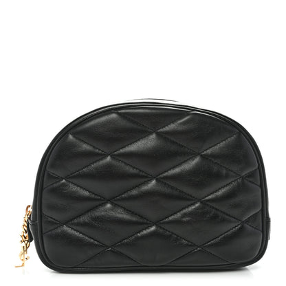 Saint Laurent Lambskin Quilted Lolita Cosmetic Pouch Black 1 of 7