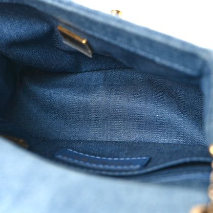 Chanel Denim Quilted Mini Pearl Crush Flap Blue 5 of 11