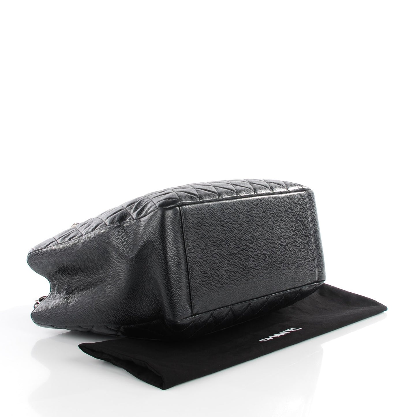 Caviar Quilted Grand Shopping Tote GST Black