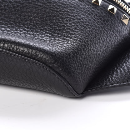 Valentino Garavani Grainy Calfskin Rockstud Belt Bag Black 6 of 8