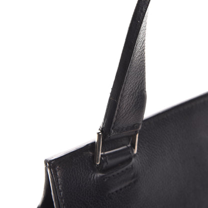 Celine Grained Calfskin Medium Edge Shoulder Bag Black 9 of 17