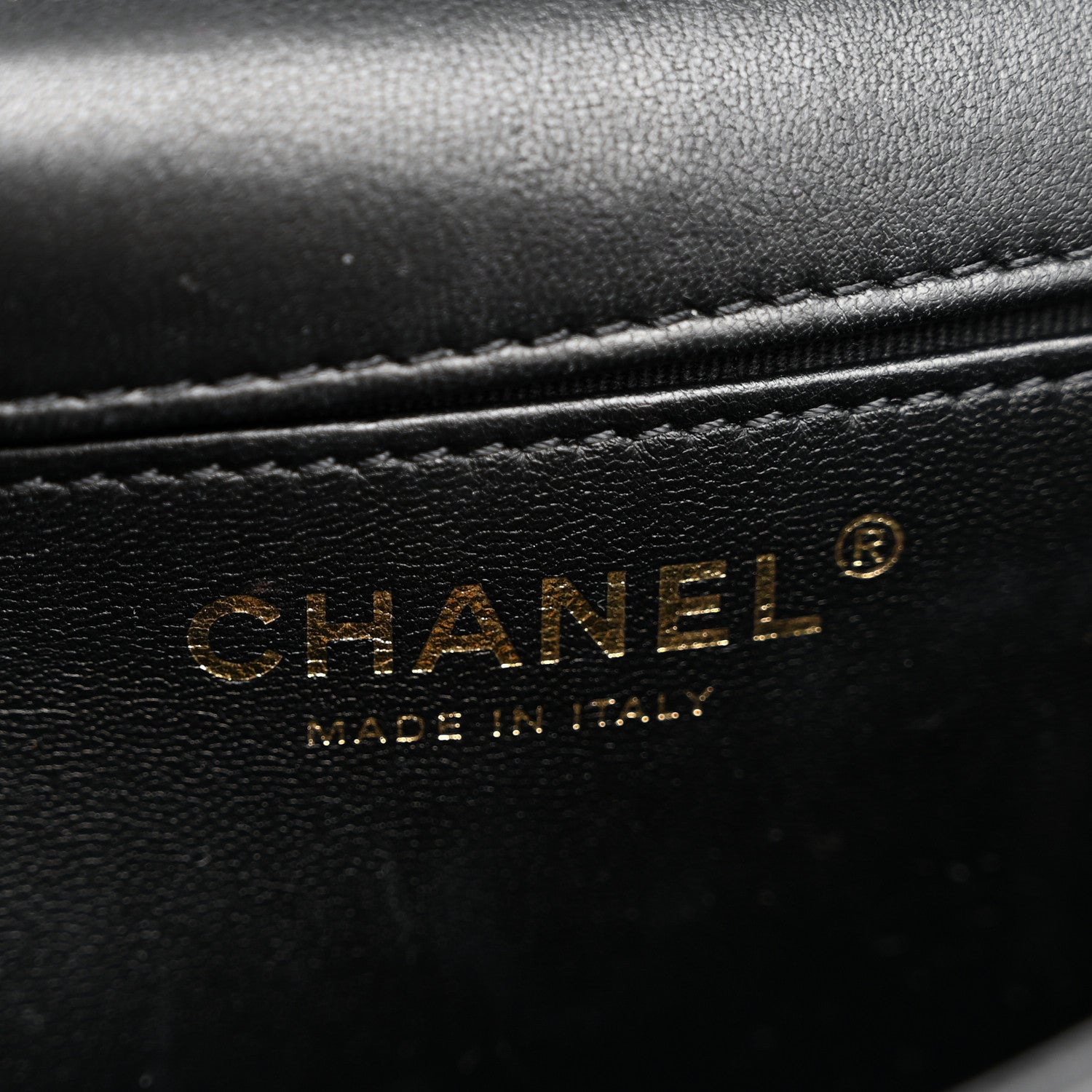 Chanel Lambskin Quilted Small Whipstitch Flap Bag Black 6 of 11