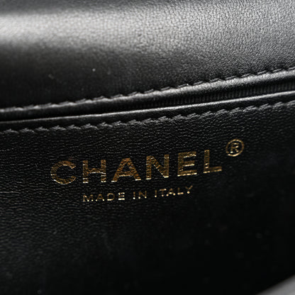 Chanel Lambskin Quilted Small Whipstitch Flap Bag Black 6 of 11
