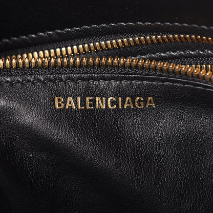 Balenciaga Calfskin XS Fringe Laundry Cabas Black 6 of 10