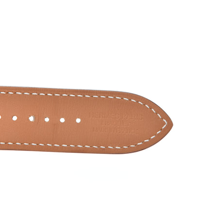 Hermes Barenia 42mm Apple Watch Single Tour Band Fauve 5 of 5