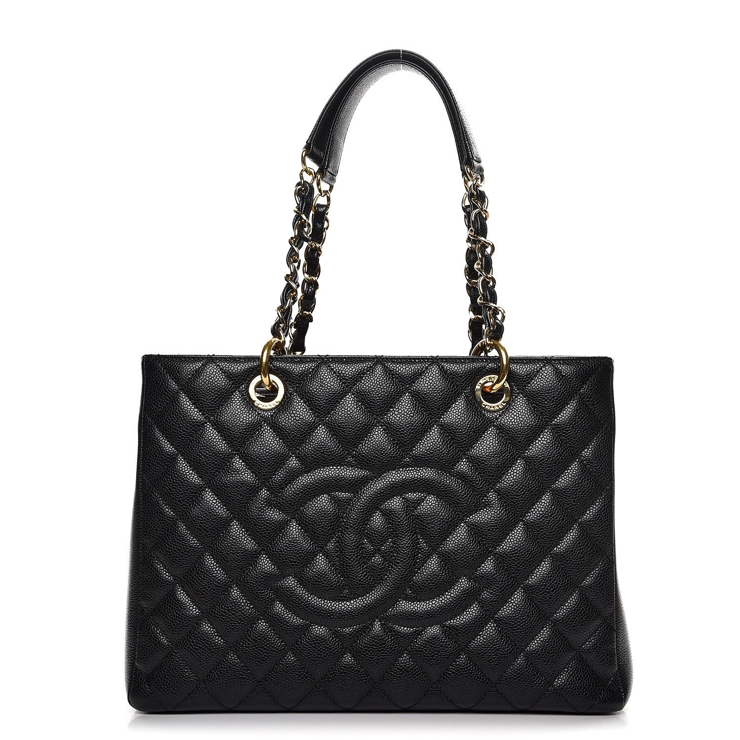Chanel Caviar Quilted Grand Shopping Tote GST Black 1 of 7