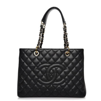Chanel Caviar Quilted Grand Shopping Tote GST Black 1 of 7