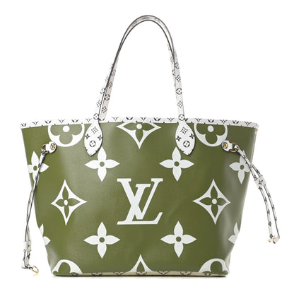 Louis Vuitton Monogram Giant Neverfull MM Kaki 1 of 12