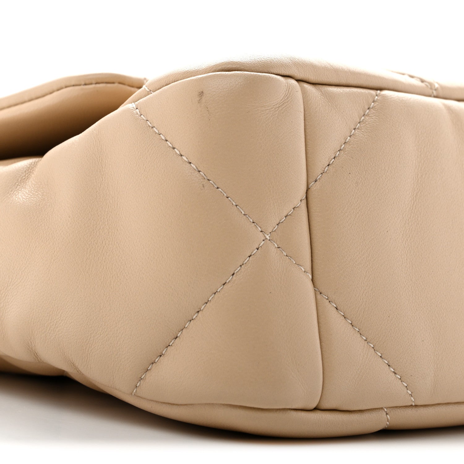 Chanel Lambskin Quilted Medium Chanel 19 Flap Beige 8 of 12