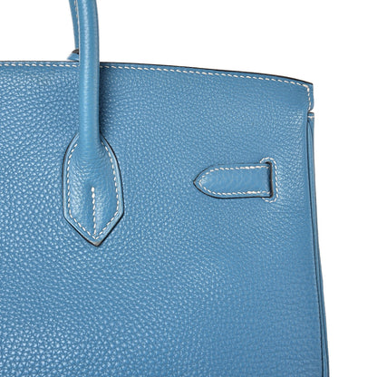 Hermes Togo Birkin 35 Blue Jean 32 of 39