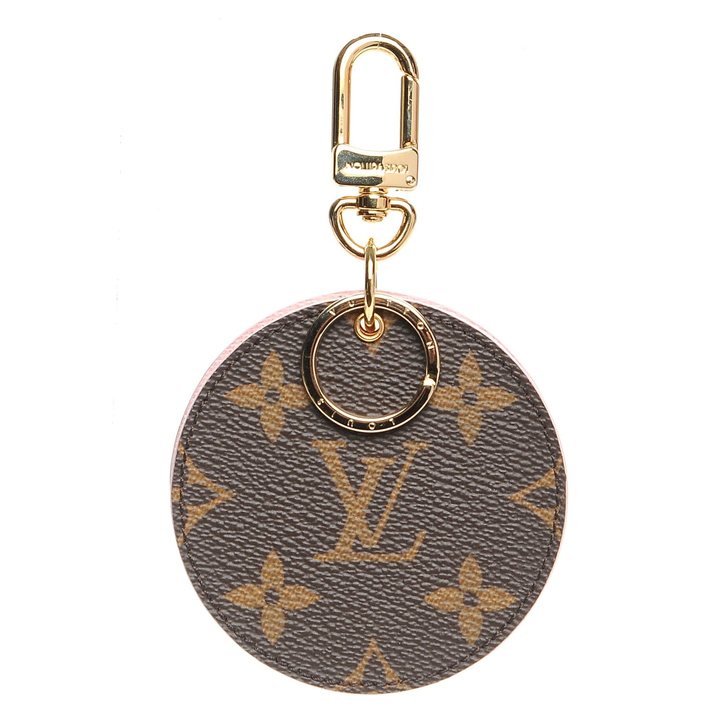 Monogram LV Mirror Key Holder Rose Ballerine