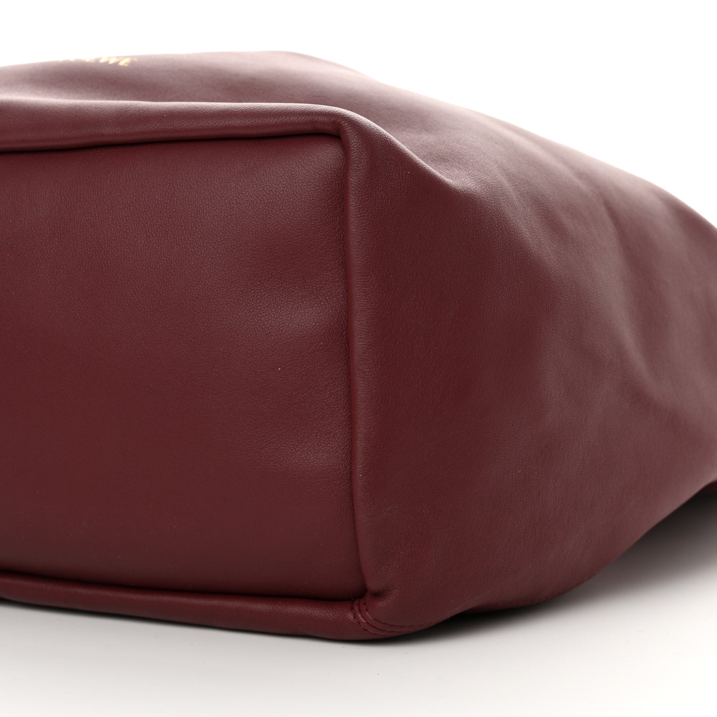 Buttery Nappa Lambskin Medium Squeeze Bag Burgundy