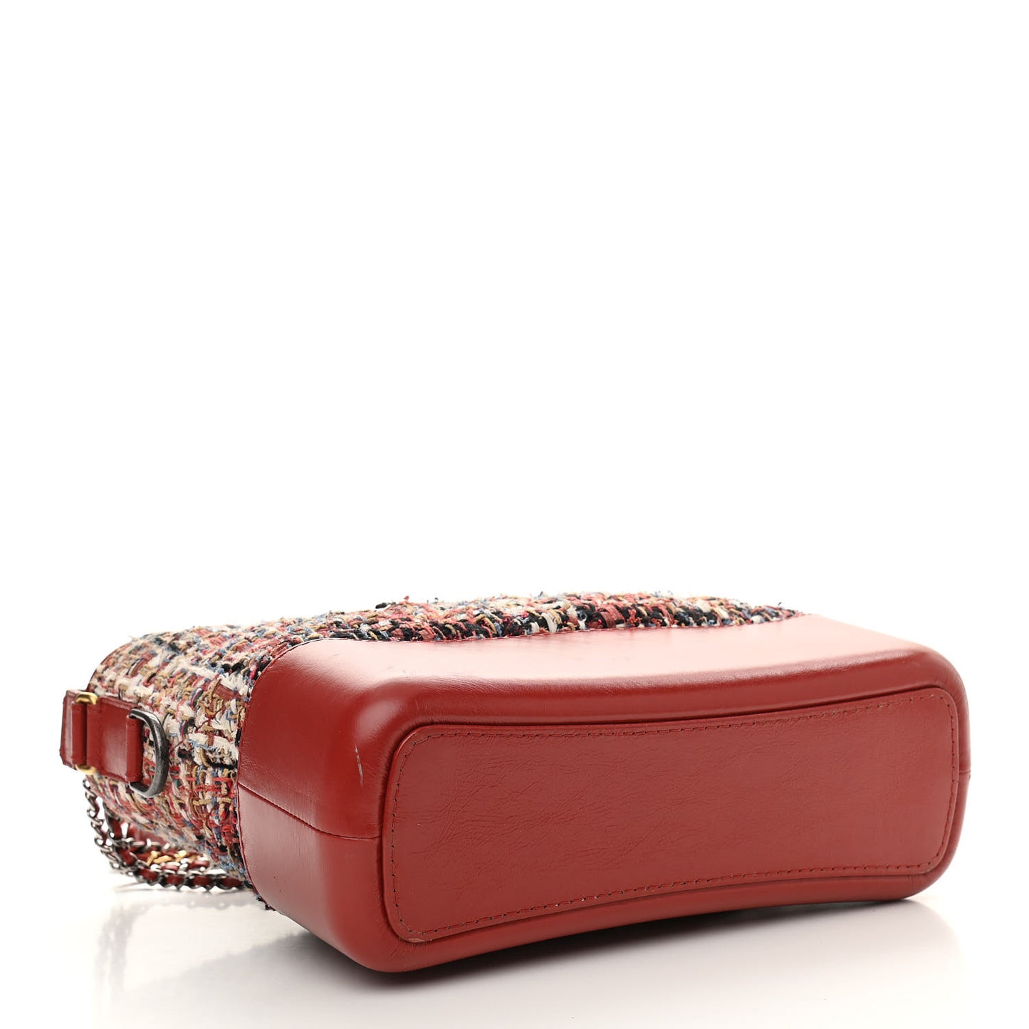 Tweed Calfskin Medium Gabrielle Hobo Red