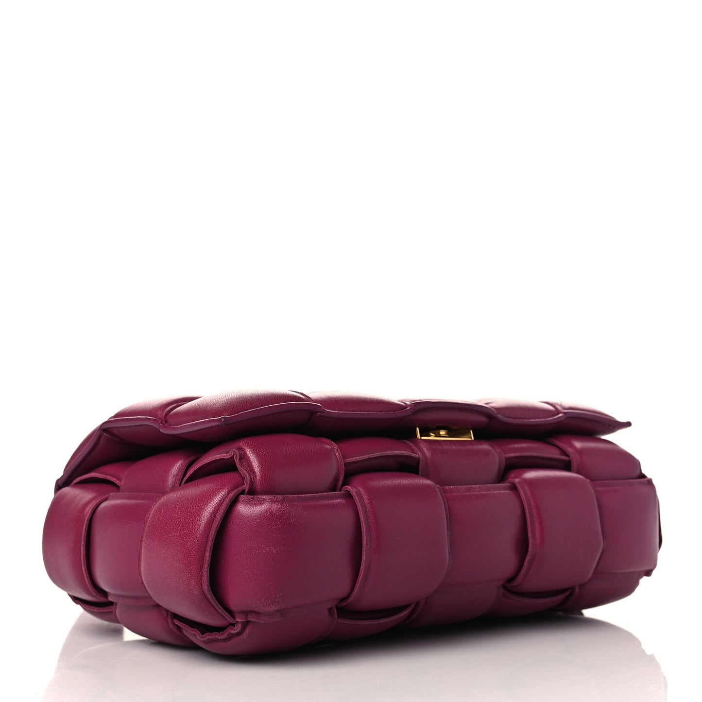 Nappa Maxi Intreccio Padded Cassette Crossbody Bag Cinnabar