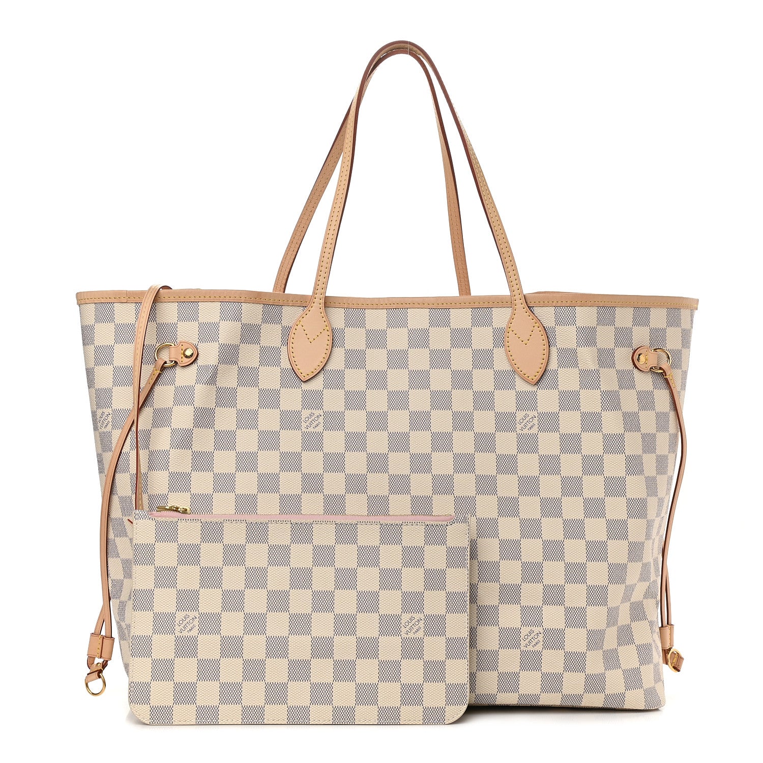 Louis Vuitton Damier Azur Neo Neverfull GM Rose Ballerine 1 of 14