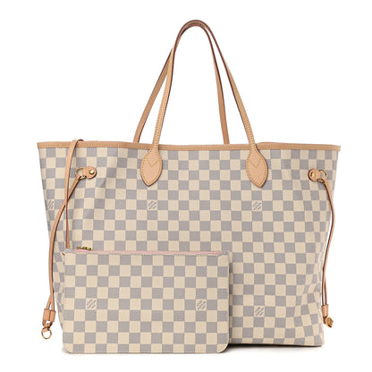Louis Vuitton Damier Azur Neo Neverfull GM Rose Ballerine 1 of 14
