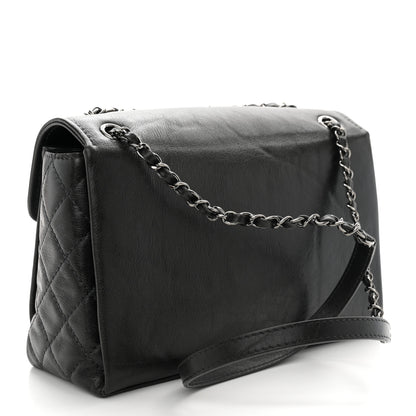 Chanel Calfskin Flap Bag Dark Green 3 of 12