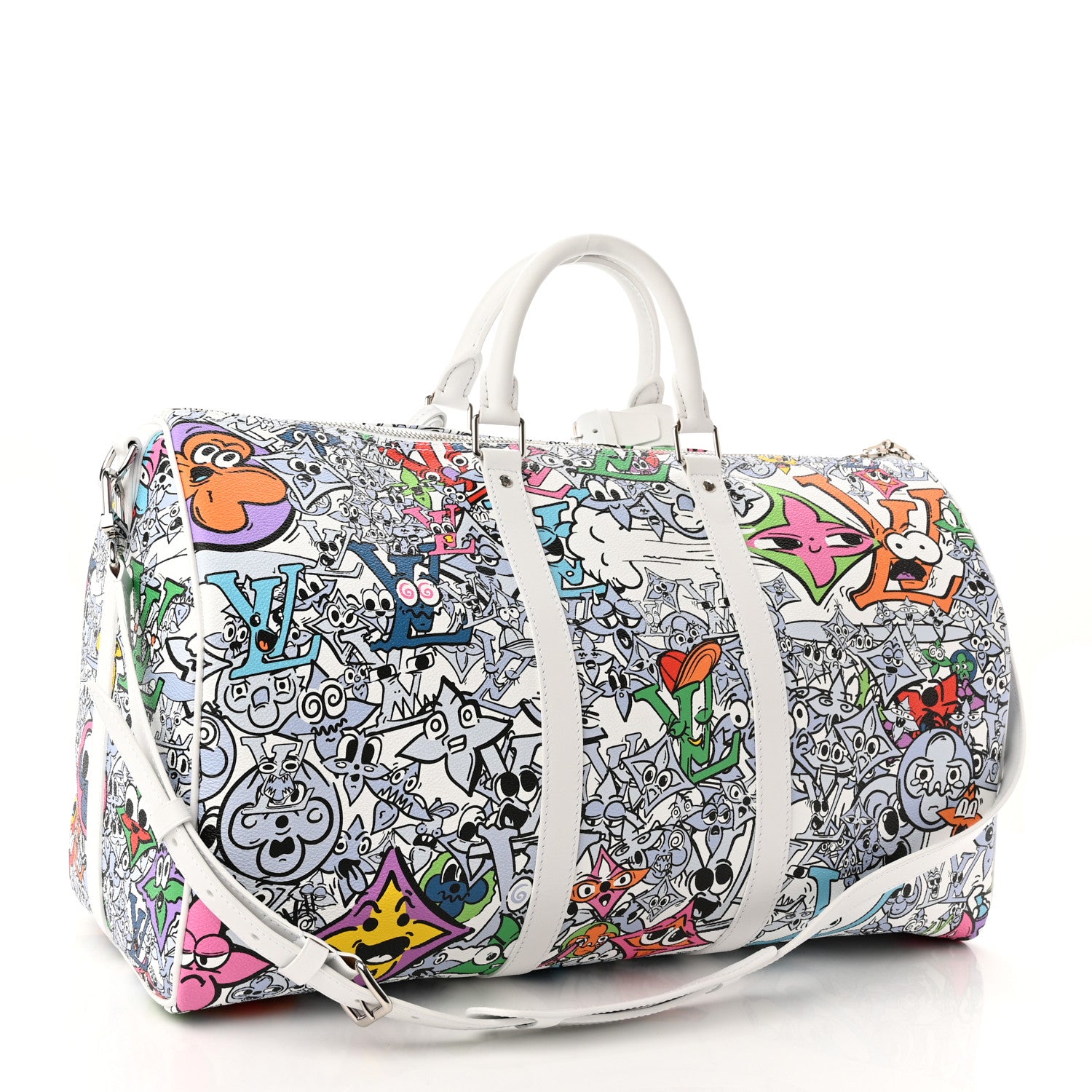 Louis Vuitton Monogram Comics Keepall Bandouliere 50 Multicolor 2 of 8