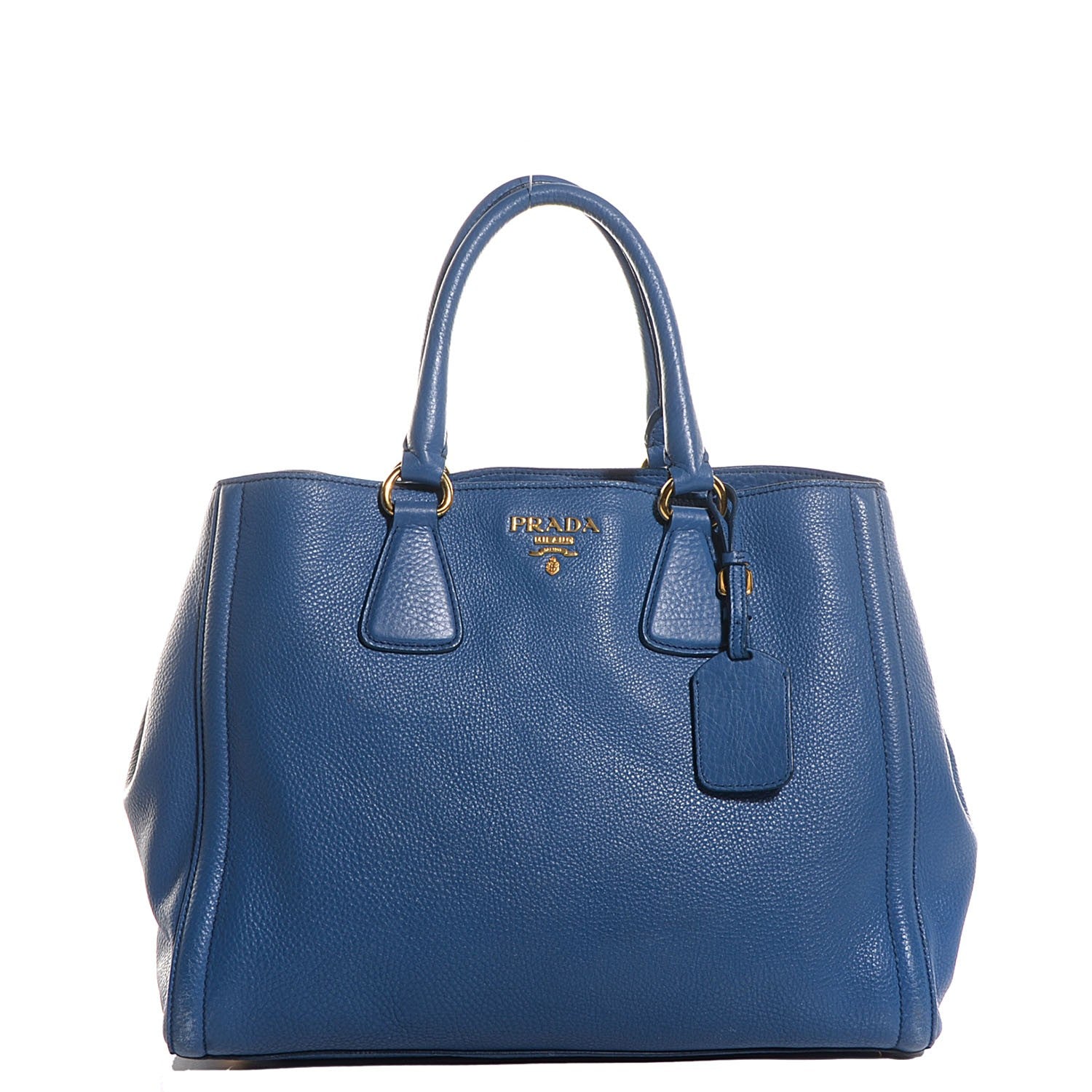 Prada Vitello Daino Tote Cobalto 1 of 11