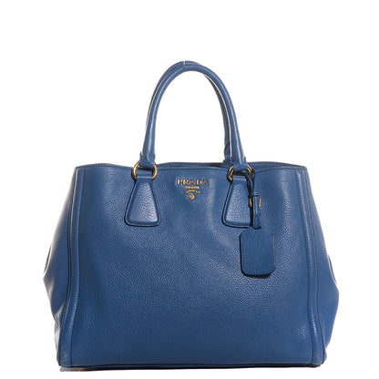 Prada Vitello Daino Tote Cobalto 1 of 11