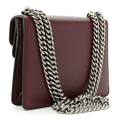 Gucci Dollar Calfskin Crystal Mini Dionysus Shoulder Bag Vintage Bordeaux 3 of 11