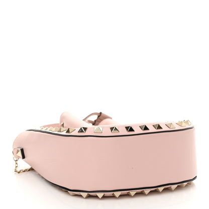 Valentino Garavani Vitello Mini Rockstud Chain Strap Bucket Bag Water Rose 4 of 13