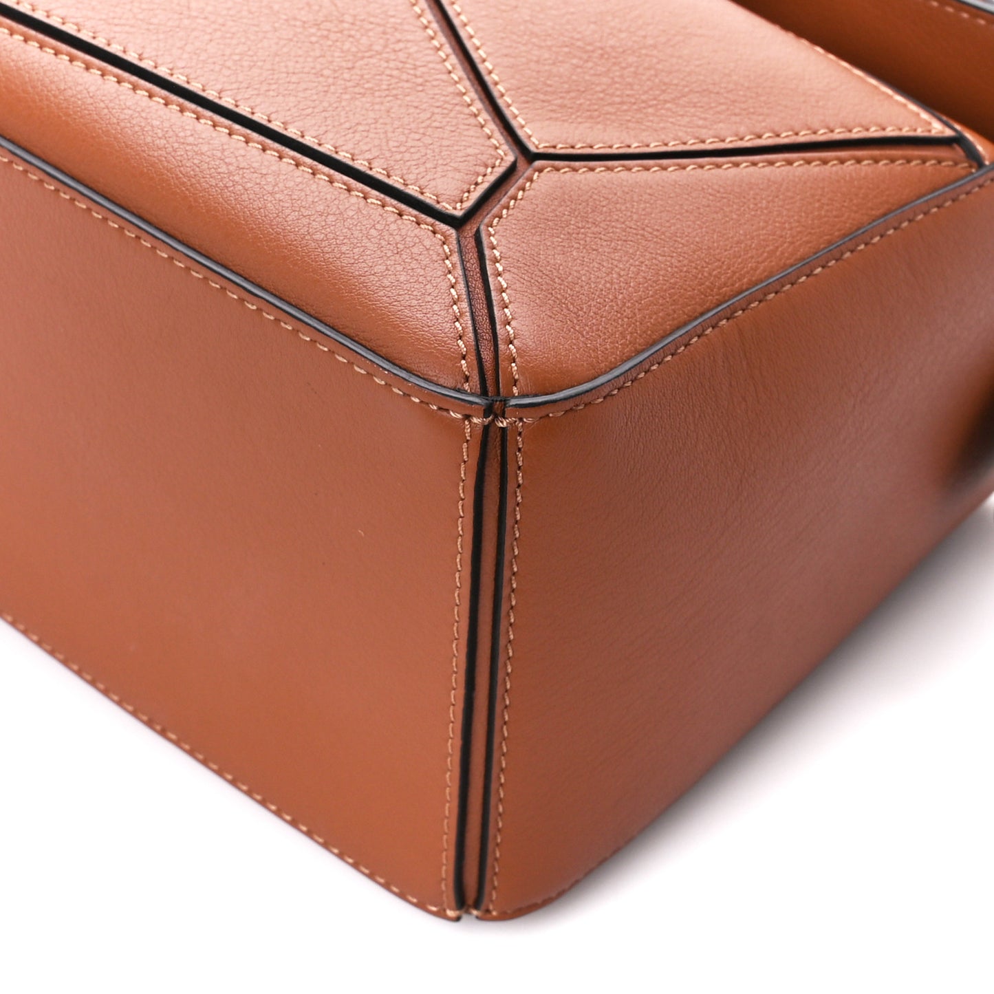 Calfskin Small Puzzle Bag Tan