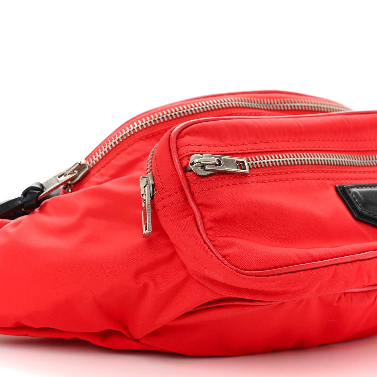Nylon Logo Bum Bag Red