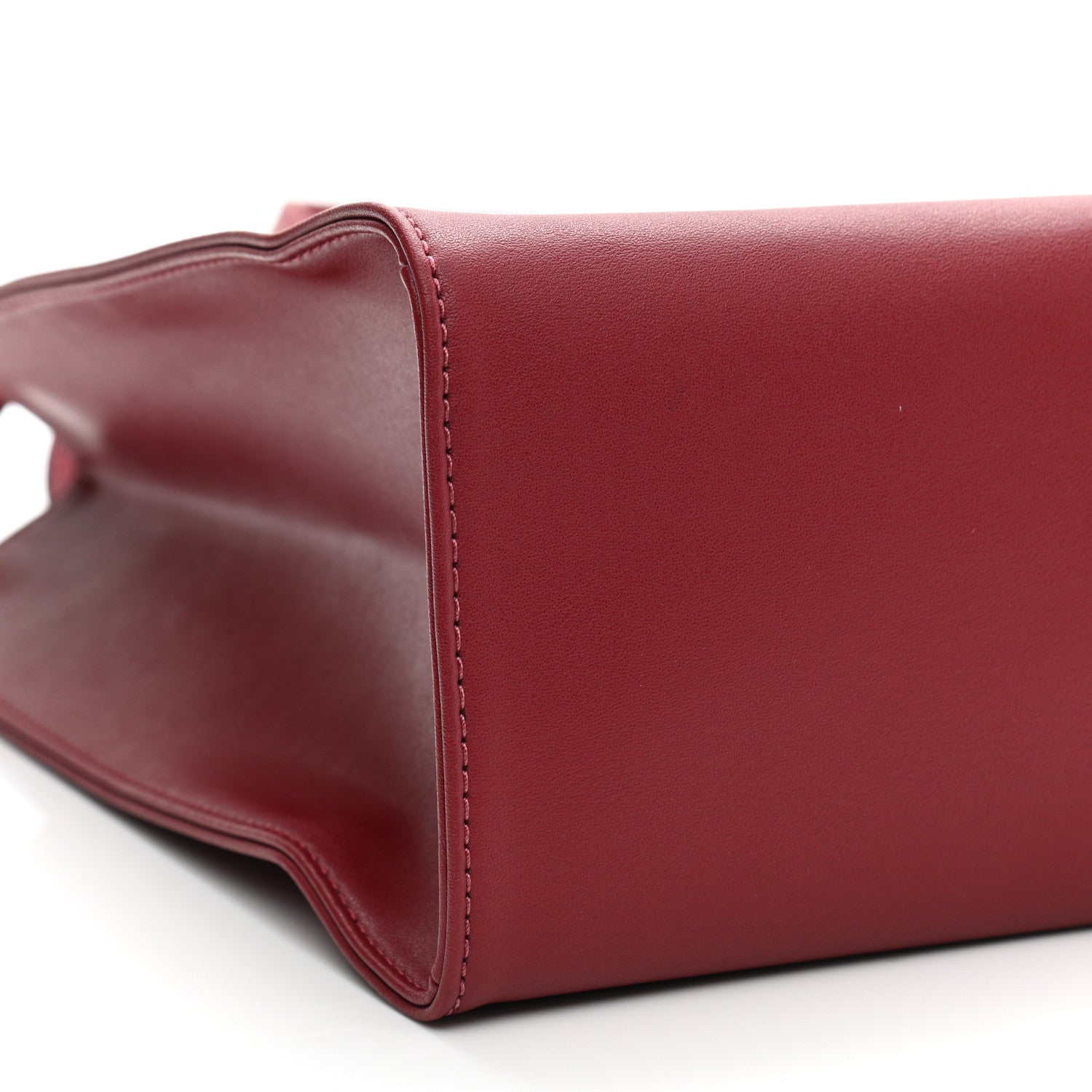 Telfar Vegan Leather Medium Shopping Bag Oxblood 9 of 10