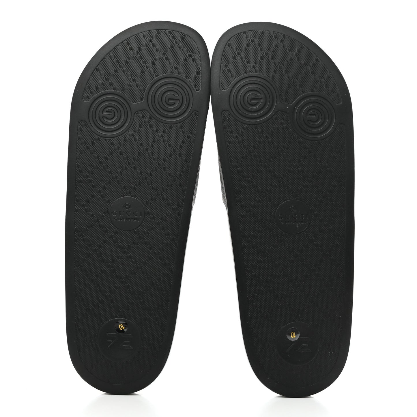 GG Supreme Monogram Tigers Mens Slide Sandals 10 Black Multicolor