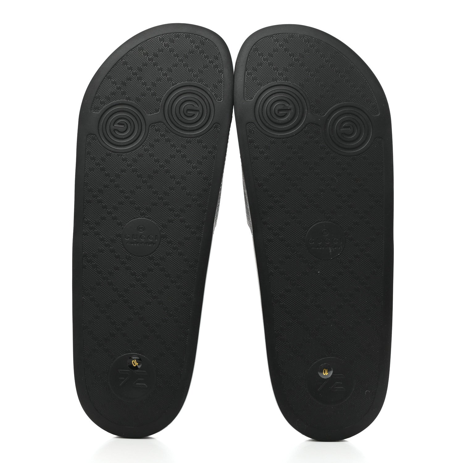 Gucci GG Supreme Monogram Tigers Mens Slide Sandals 10 Black Multicolor 5 of 9