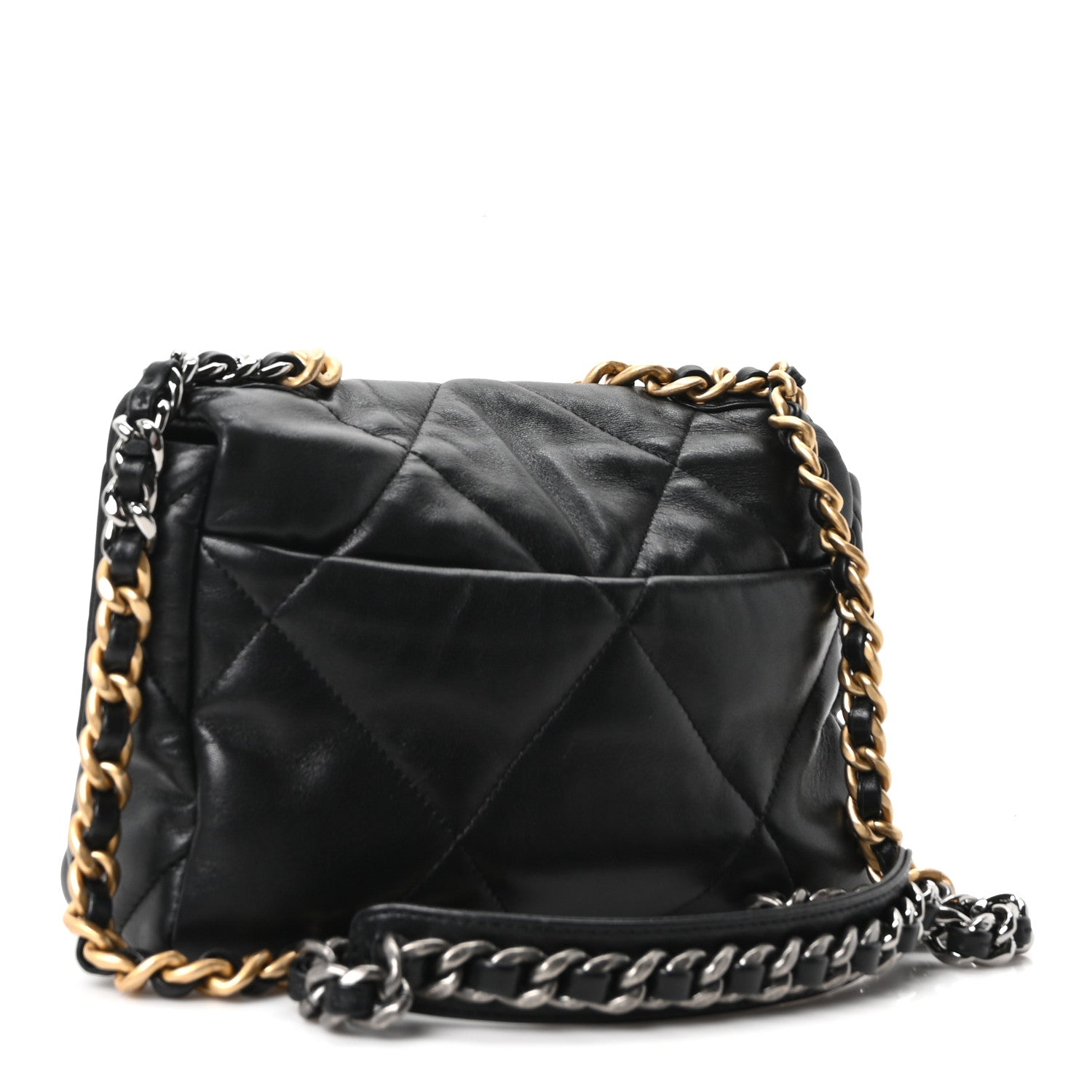 Chanel Lambskin Quilted Medium Chanel 19 Flap Black 3 of 11