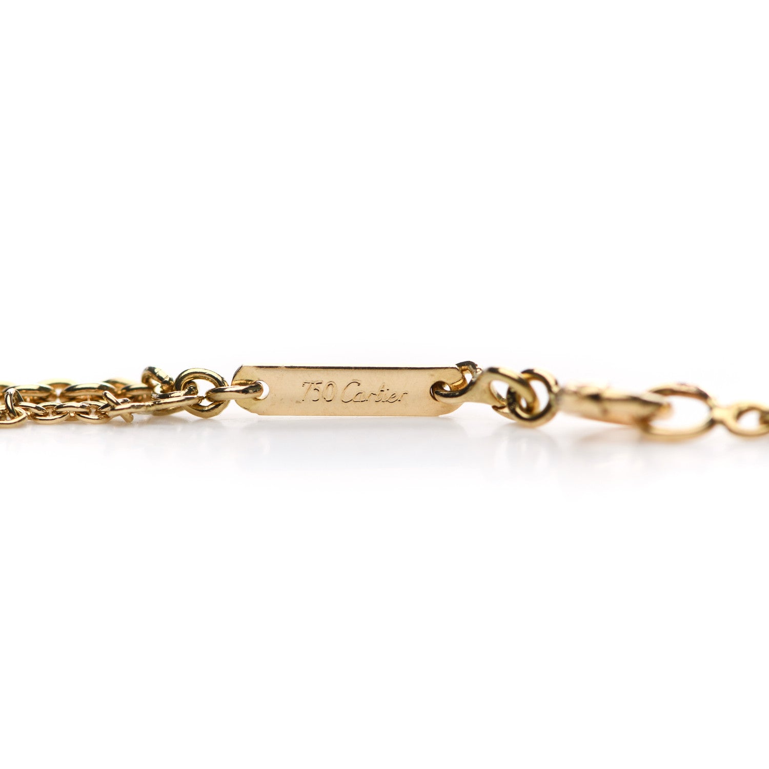 Cartier 18K Pink Yellow White Gold Baby Trinity Pendant Necklace 5 of 6