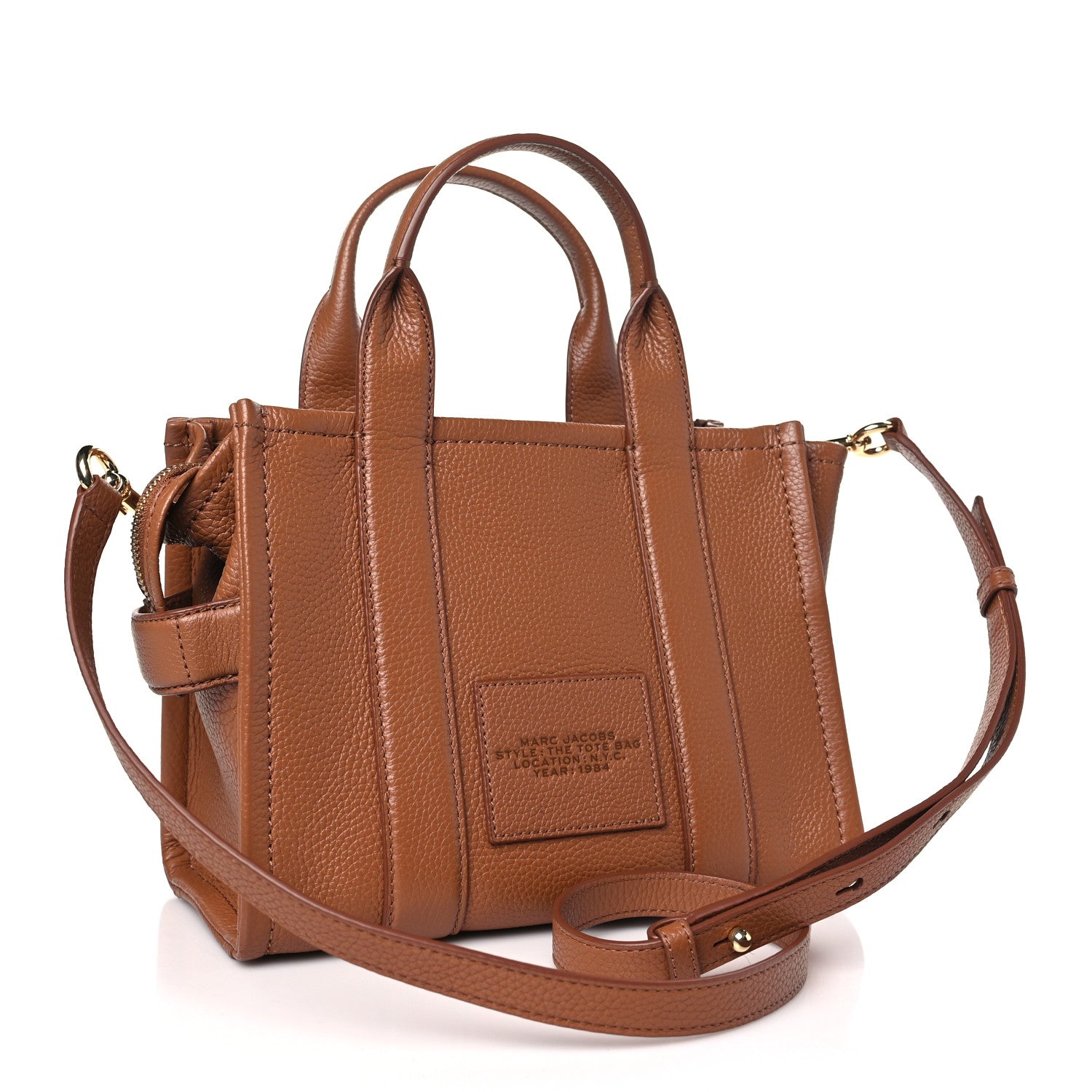 Marc Jacobs Grained Calfskin Small The Tote Bag Argan Oil 3 of 11