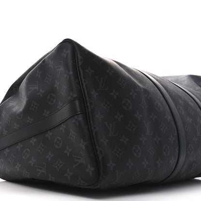 Louis Vuitton Monogram Eclipse Keepall Bandouliere 55 7 of 10