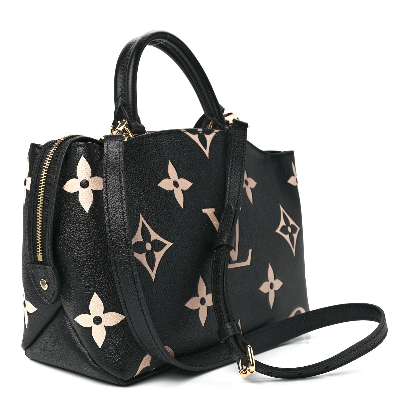 LOUIS VUITTON Empreinte Monogram Giant Petit Palais Black Beige