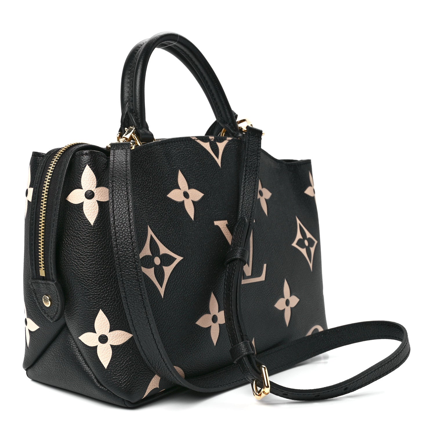 Louis Vuitton LOUIS VUITTON Empreinte Monogram Giant Petit Palais Black Beige 3 of 11