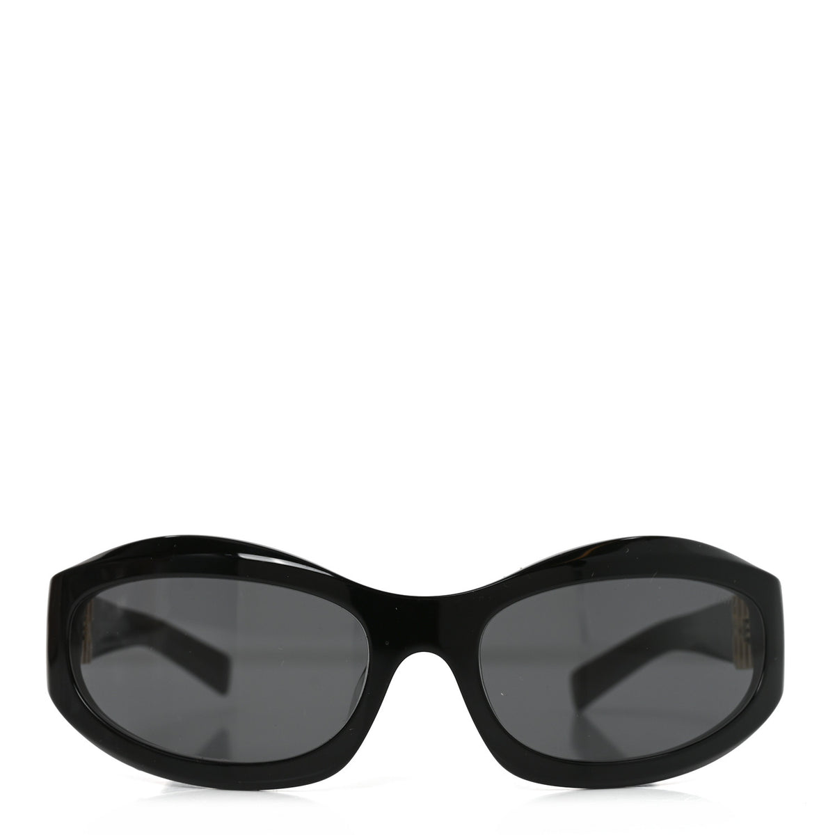 Acetate Oval Sunglasses SMU14Z Black