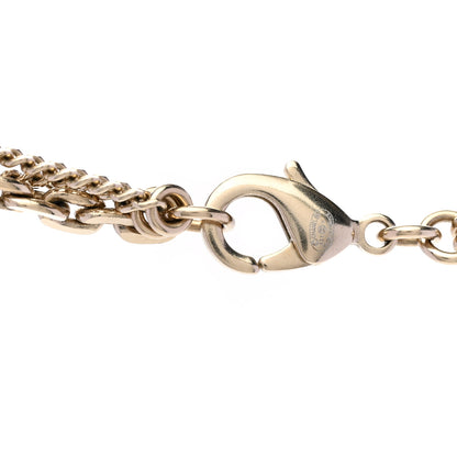 Chanel Crystal CC Multi Strand Chain Necklace Gold 5 of 5