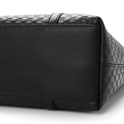 Gucci Soft Microguccissima Small Zippered Satchel Black 10 of 11