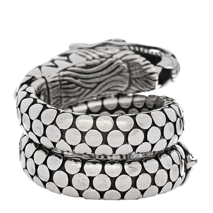 John Hardy Sterling Silver Legends Naga Dragon Coil Ring 52 6 4 of 5