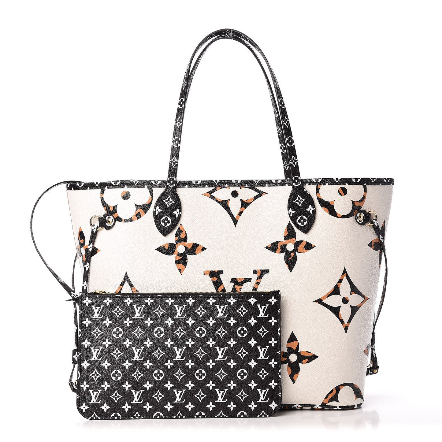 Monogram Giant Jungle Neverfull MM Ivory