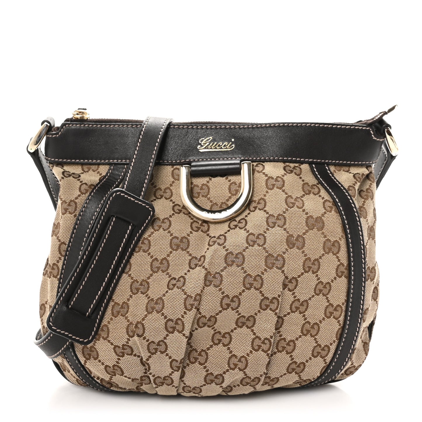 Monogram Small D Gold Ring Messenger Dark Brown