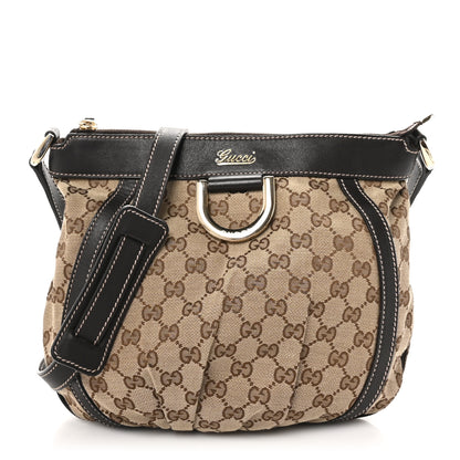 Gucci Monogram Small D Gold Ring Messenger Dark Brown 1 of 10