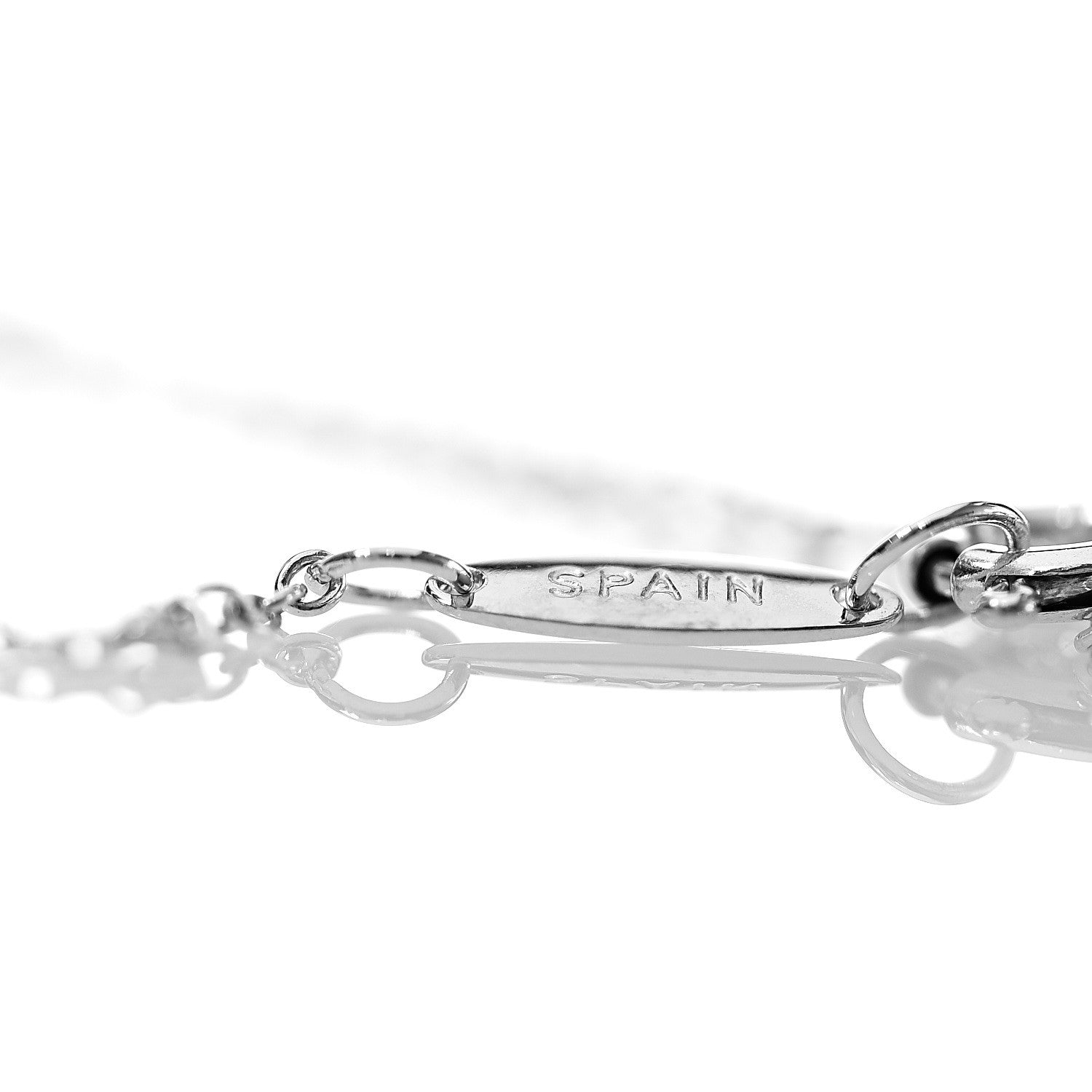 Tiffany Sterling Silver Diamond .05ct Elsa Peretti Diamonds by the Yard Bracelet 5 of 6