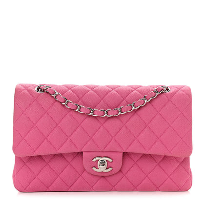 Chanel Iridescent Caviar Quilted Medium Double Flap Pink 1 of 13